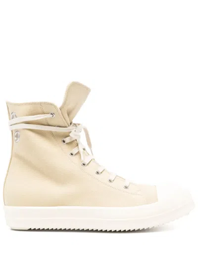 Rick Owens Drkshdw Eyelet-detail Sneakers In Nude