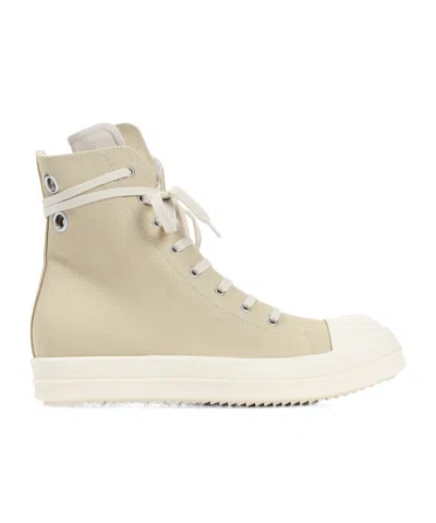 Rick Owens Drkshdw Eyelet-detail Sneakers In Nude
