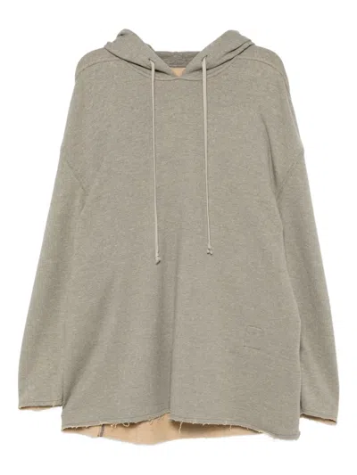 RICK OWENS DRKSHDW FADED-EFFECT HOODIE