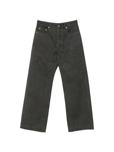 Rick Owens Drkshdw Faded-effect Wide-leg Jeans In Gray