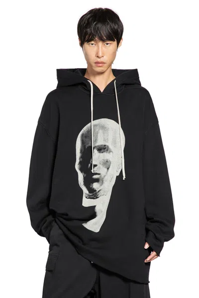 Rick Owens Drkshdw Felpa Con Cappuccio Peter In Black