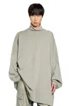 Rick Owens Drkshdw Felpa Tabard Jumbo In Gray