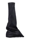 Rick Owens Drkshdw Drkshdw By Rick Owens Boot-shaped Sneakers With Shark-tooth Rubber Sole In Black