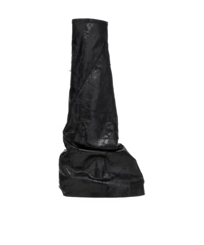 RICK OWENS DRKSHDW RICK OWENS DRKSHDW FETISH DISTRESSED BOOTS