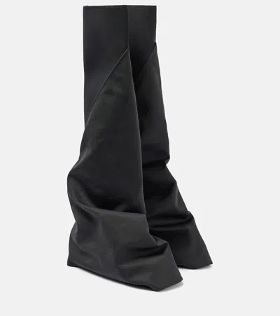 Rick Owens Drkshdw Fetish Knee-high Boots In Black