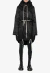 Rick Owens Drkshdw Fishtail Parka In Black