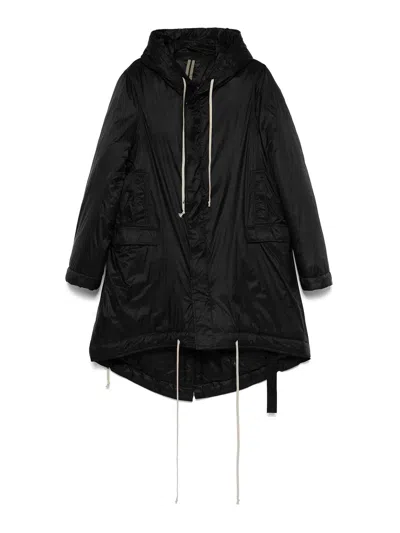 Rick Owens Drkshdw Fishtail Parka In Black