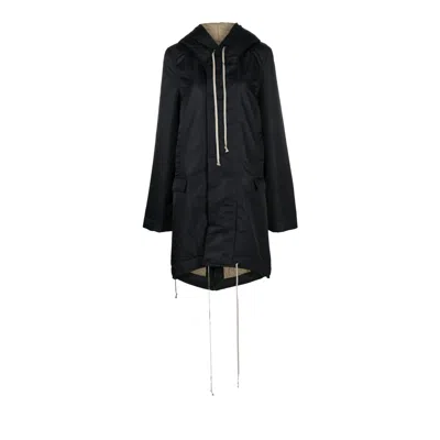 Pre-owned Rick Owens Drkshdw Fishtail Parka 'black/pale Green' | Women's Size Xs