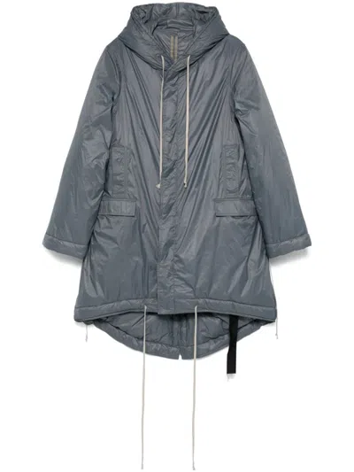 Rick Owens Drkshdw Fishtail Parka Coat In Grey