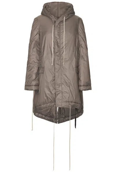 Rick Owens Drkshdw Fishtail Parka In Dust