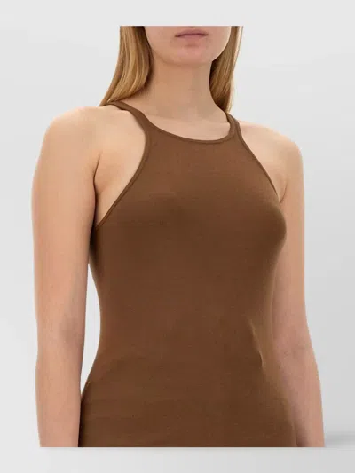 Rick Owens Drkshdw Fitted Racerback Sleeveless Slim Fit Stretch