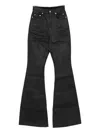 Rick Owens Drkshdw Five-pockets Jeans In Black