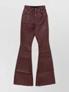 Rick Owens Drkshdw Flared Design Bootcut Denim Trousers In Brown