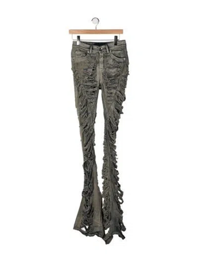 Pre-owned Rick Owens Drkshdw Flared Pants In Green