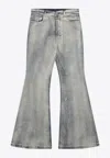 Rick Owens Drkshdw Flared Vintage Jeans In Blue