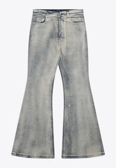 Rick Owens Drkshdw Flared Vintage Jeans In Blue