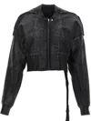 Rick Owens Drkshdw 'flight' Bomber Jacket In Schwarz