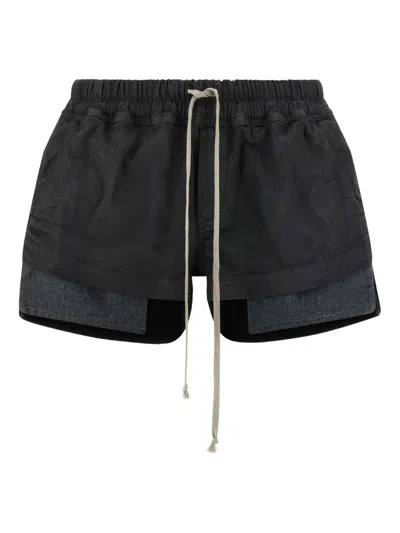 RICK OWENS DRKSHDW FOG BOXERS DRAWSTRING SHORTS