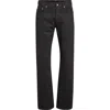 Rick Owens Drkshdw Fog Cut Coated Jeans In Black
