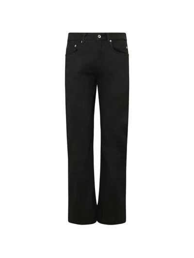 Rick Owens Drkshdw Fog Cut Waxed-finish Jeans In Black