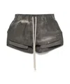Rick Owens Drkshdw "fog" Denim Shorts In Black