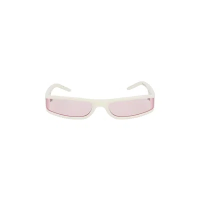 Pre-owned Rick Owens Drkshdw Fog Sunglasses 'white'