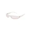 Rick Owens Drkshdw Fog Sunglasses In White Temple