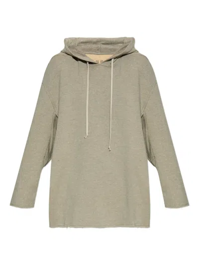 RICK OWENS DRKSHDW FRAYED-HEM HOODIE