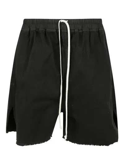 RICK OWENS DRKSHDW FRINGED SHORTS