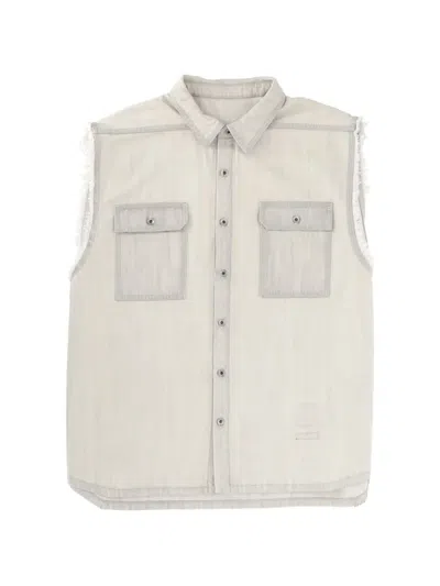 Rick Owens Drkshdw Tommy Jumbo Jacket Sleeveless Chest Pockets Straps In Multi