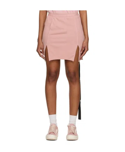 Rick Owens Drkshdw Pink Lido Miniskirt In 63 Faded Pink