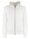 Rick Owens Drkshdw Drkshdw By Rick Owens Cotton Full-zip Sweatshirt In White