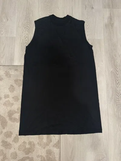 Pre-owned Rick Owens Drkshdw F/w 2016 One Size Tank Top!! In Black