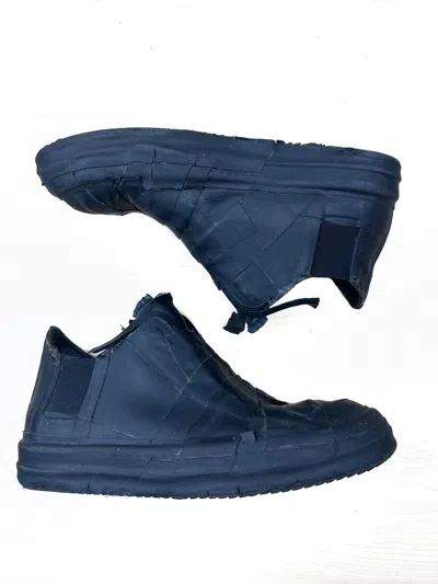 Pre-owned Rick Owens Drkshdw Fw20 Performa Rubber Tape Ramones Shoes In Black
