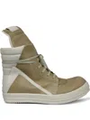 Rick Owens Drkshdw Geobasket Sneaker Boots In Green