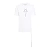 Shop Rick Owens Drkshdw Drkshdw By Rick Owens Geometric Graphic White T-shirt