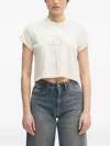 Rick Owens Drkshdw Geometric-print Short-sleeved T-shirt In White