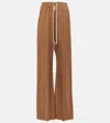 Rick Owens Drkshdw Geth Bela Cotton Track Pants In Brown
