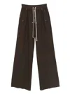 Rick Owens Drkshdw Geth Bela Drawstring-waist Trousers In Brown