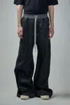 Rick Owens Drkshdw Black Porterville Geth Belas Trousers In Black