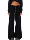 Rick Owens Drkshdw Wide Leg Trousers Featuring Pockets In Black
