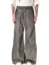 Rick Owens Drkshdw Gray Hollywood Geth Belas Trousers In Dark Dust