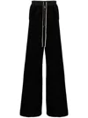 Rick Owens Drkshdw Black Hollywood Geth Belas Trousers In Black