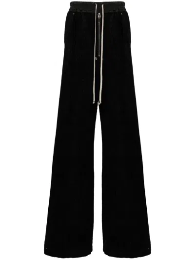 Rick Owens Drkshdw Geth Belas Trousers In Black