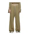 Rick Owens Drkshdw Geth Belas Rope Sweatpants In Brown