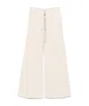 Rick Owens Drkshdw Geth Belas Track Pants In Light Beige