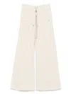 Rick Owens Drkshdw Geth Belas Track Pants In Neutrals