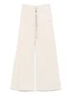 Rick Owens Drkshdw Geth Belas Track Pants In Neutrals