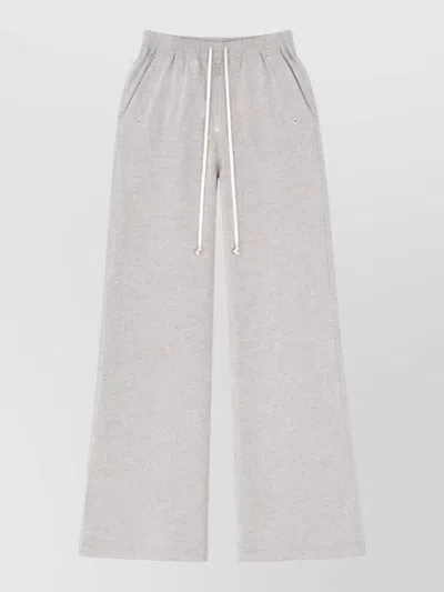 Rick Owens Drkshdw Wide Leg Trousers Side And Back Pockets In Neutral