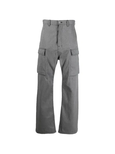 Rick Owens Drkshdw Geth Cargo Pants In Gray